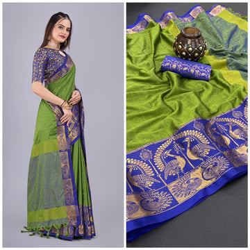 Aura Saree - Crafted from Pure Cotton Silk